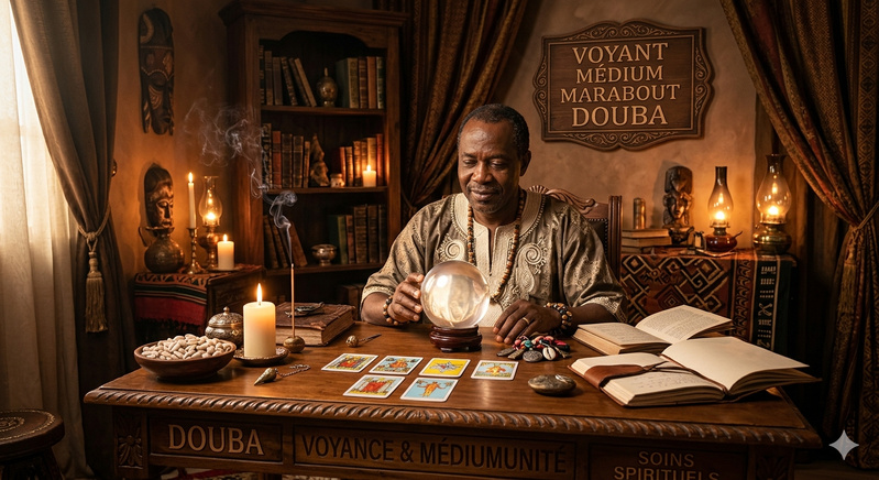 Vyant médium Marabout DOUBA - retour de l'être aimé, travaux occultes, sorcier Africain
