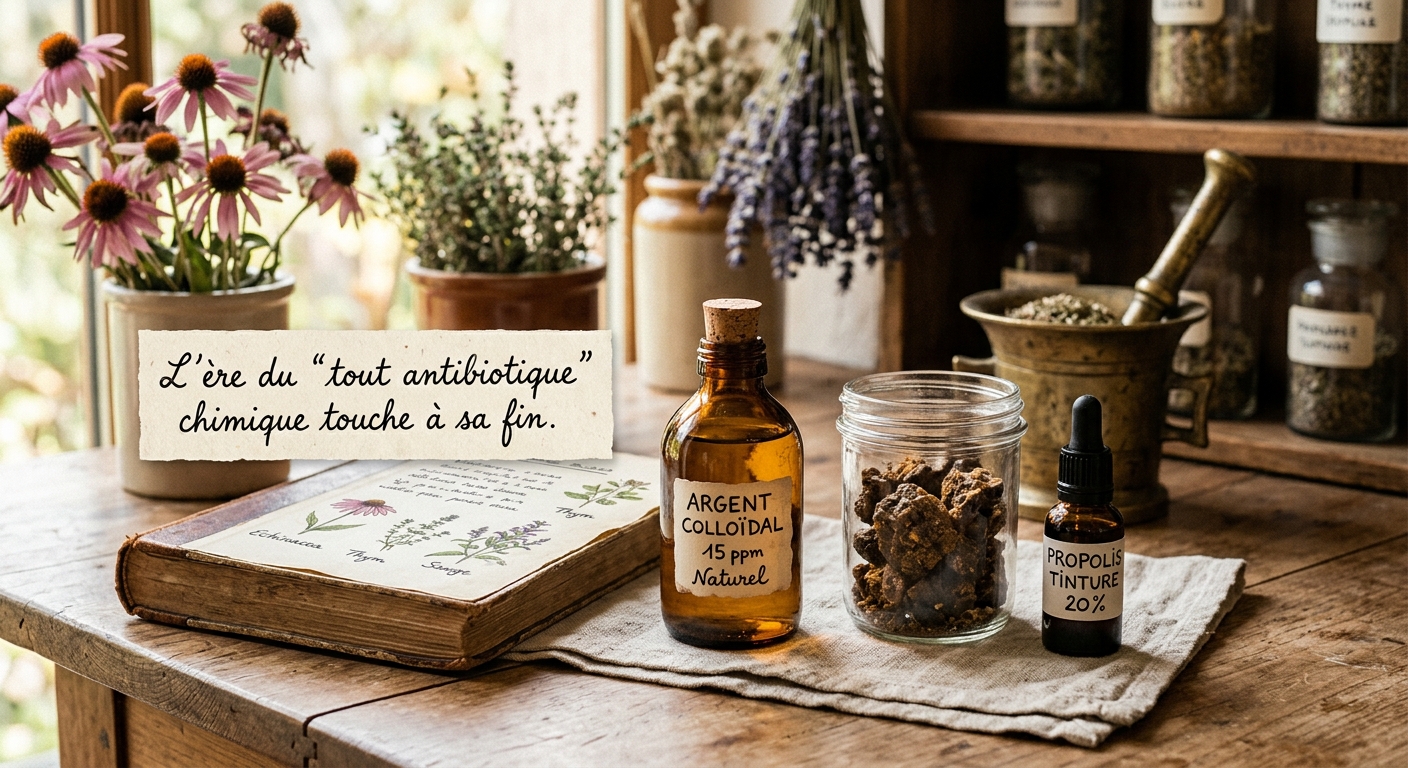 Dossier Spécial : Les Antibiotiques Naturels de l'Avenir : L'Argent Colloïdal et la Propolis