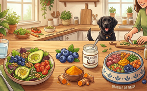 Cuisiner pour soi et pour son chien : Les Super-Aliments Communs pour une Longévité Partagée