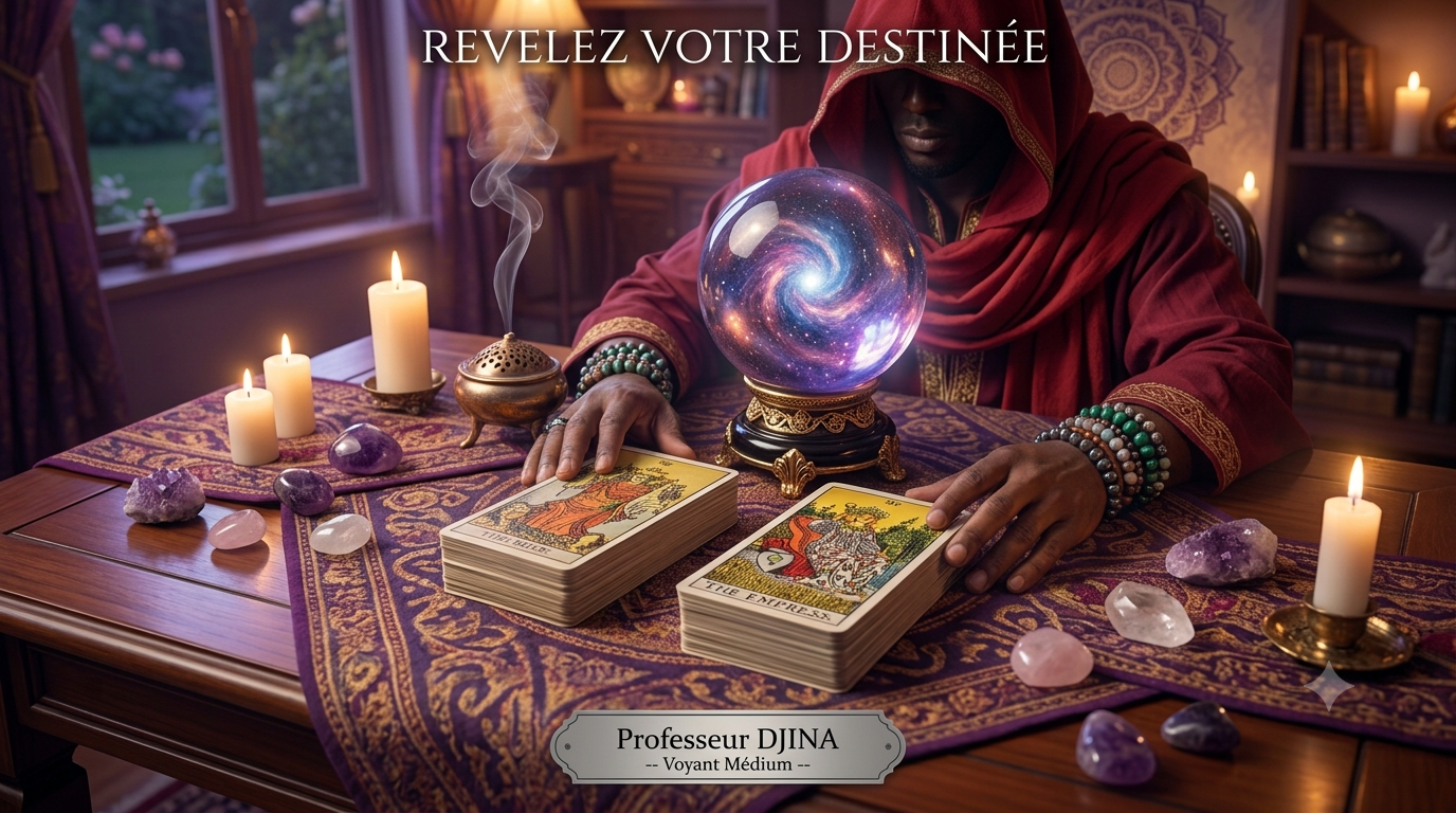Professeur DJINA : grand voyant médium, force spirituelle, retour affectif, protection et solutions rapides à Amiens, Beauvais, Compiègne et Saint-Quentin