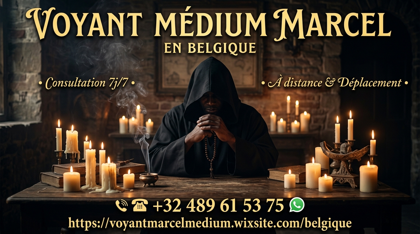 Voyant Médium MARCEL à Bruxelles, Liège, Charleroi et Namur en Belgique : voyance amoureuse, santé, chance protection au +32-489 61 53 75 et Whatsapp